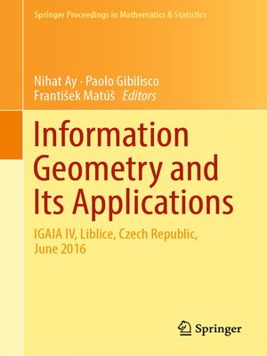 cover image of Information Geometry and Its Applications